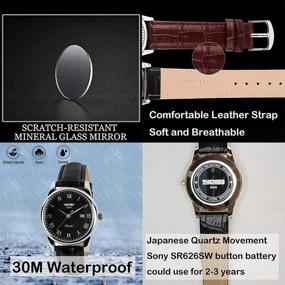 img 2 attached to Watches Waterproof Calendar Business SKMEI
