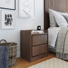 img 4 attached to 🛏️ Enhance Your Bedroom Décor with Boyd Sleep Adagio Nightstand in Walnut