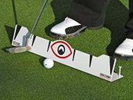 🏌️ eyeline golf 70 degree edge putting plane rail - portable outdoor/indoor putting mat. training aid. made in the usa. enhances alignment, stroke length, and stroke path for instant short putt improvement. 24 in. logo