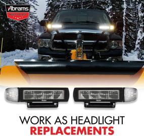 img 2 attached to 🔦 Heated Lens LED Combination Head Light Kit: Abrams Snow Plow Lights with Anti Freeze/Anti Icing & Universal Snow Thrower Accessories