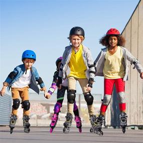 img 3 attached to 🛼 KOVEBBLE Adjustable Inline Skates: Premium Roller Shoes for Kids, Adults, Girls, Boys, Teens, Women, and Men