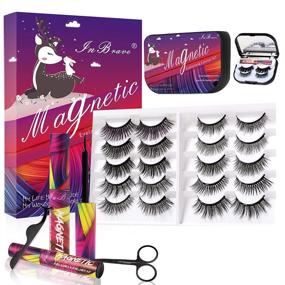 img 4 attached to Magnetic Eyelashes Eyeliner Natural Applicator