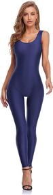 img 4 attached to Speerise Women's Spandex Nylon Tank Dance Unitard Bodysuit: Ultimate Comfort and Flexibility