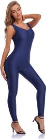 img 1 attached to Speerise Women's Spandex Nylon Tank Dance Unitard Bodysuit: Ultimate Comfort and Flexibility