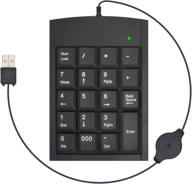 mythgeek 19-key numeric keypad: retractable usb cord, financial accounting number keyboard for mac windows xp laptop desktop pc logo