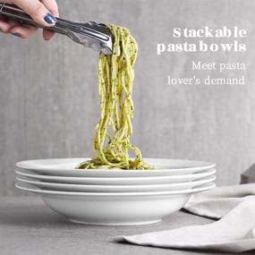 img 1 attached to 🍝 YHY 20 Ounces Porcelain Pasta Bowl with 8 Inches Diameter