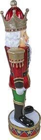 img 2 attached to 🎅 Illuminated LED Bavarian-Style Nutcracker Soldier Statue - Festive Holiday Decorative Figure - The Nutcracker Figures