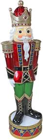 img 3 attached to 🎅 Illuminated LED Bavarian-Style Nutcracker Soldier Statue - Festive Holiday Decorative Figure - The Nutcracker Figures