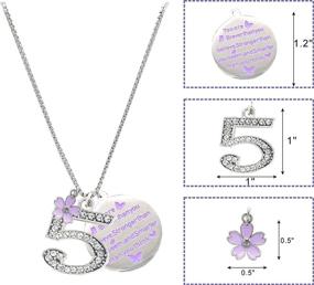 img 2 attached to Подарки на день рождения для девочек: набор ожерелья 🎁 и браслета - коллекция ювелирных изделий на годы.