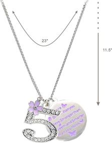 img 3 attached to Birthday Gifts for Girls: Necklace 🎁 and Bracelet Set - Years Jewelry Collection