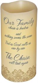 img 1 attached to 🕯️ Abiding Light Scented Flameless Candle: Bereavement Memory 'Our Family Chain', 6"H, 3"Diameter - A comforting tribute