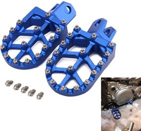 img 4 attached to 🔵 AnXin CNC MX подножки для ног, подножки, педали для Suzuki RM125 RM250 RM250Z RMX250, DR-Z400, DR-Z400E, DR-Z400S, DR-Z400SM & мотоциклов Kawasaki KLX400R - синий