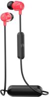 skullcandy jib wireless in-ear earbud - red/black black/red: unleash powerful sound wirelessly logo