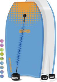 img 4 attached to 🌊 BPS 'Storm' Bodyboard: Lightweight & Durable with Premium Coiled Leash & Fin Tethers