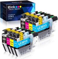 🖨️ e-z ink (tm) high yield compatible ink cartridge replacement - 8 pack for brother lc3013 lc3011 lc-3013 (2 black,2 cyan, 2 magenta, 2 yellow) - works with mfc-j491dw mfc-j497dw mfc-j895dw mfc-j690dw logo