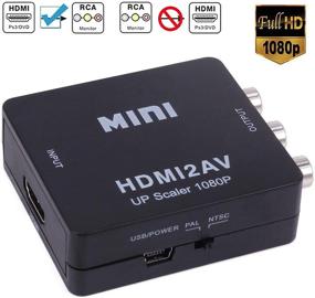 img 3 attached to Преобразователь HDMI в RCA Yeworth - адаптер для видео и аудио высокой четкости 1080P для ПК/PS3/DVD, с поддержкой PAL/NTSC, в комплекте USB-зарядка