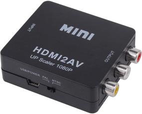 img 4 attached to Преобразователь HDMI в RCA Yeworth - адаптер для видео и аудио высокой четкости 1080P для ПК/PS3/DVD, с поддержкой PAL/NTSC, в комплекте USB-зарядка