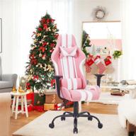 get comfy and game on with the ferghana pink gaming chair - the perfect christmas gift for gamers of all ages! logo