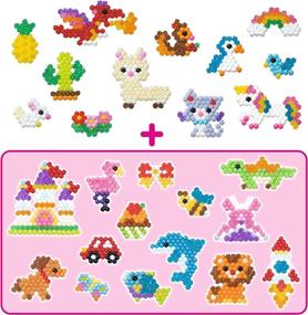 img 2 attached to 🌟 Aquabeads Star Bead Station: Ultimate Arts & Crafts Bead Kit for Kids - 2,000+ Beads, Star Beads, Double Sided Bead Pen Tool