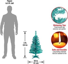 img 2 attached to 🎄 Искусственная новогодняя ель сиреневого цвета, высотой 3 фута, от компании National Tree Company - В комплекте с подставкой