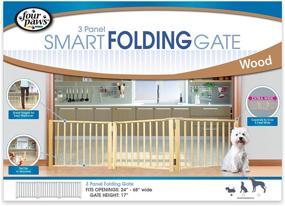img 3 attached to 🐾 Free-Standing Pet Gate by Four Paws: Walk-Over Convenience for Your Pets