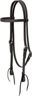 🐴 weaver leather brahma webb brow band headstall black: premium horse-riding gear logo