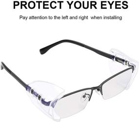 img 2 attached to 👓 Safety Protection Shields for Eyeglasses - Ideal Fit for Glasses