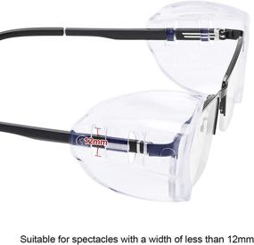 img 3 attached to 👓 Safety Protection Shields for Eyeglasses - Ideal Fit for Glasses