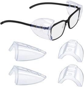 img 4 attached to 👓 Safety Protection Shields for Eyeglasses - Ideal Fit for Glasses