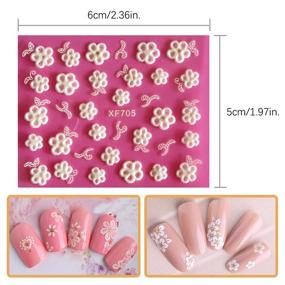 img 3 attached to 💅 Danneasy Butterfly Nail Decals Kit - 30 Self-Adhesive Nail Art Stickers for Women with Bonus Nail File and Wood Cuticle Stick - Manicure Accessories