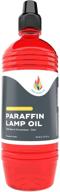 🔥 ultra clean burning liquid paraffin lamp oil - 1 liter (red) - smokeless, odorless - perfect for indoor and outdoor use logo