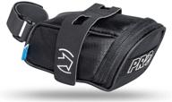 🚲 pro strap bicycle saddle bag - sleek black storage solution for bikers logo