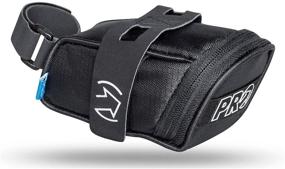 img 1 attached to 🚲 PRO Strap Bicycle Saddle Bag - Sleek Black Storage Solution for Bikers