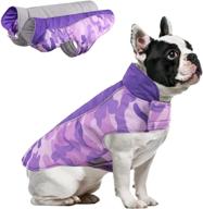 morvigive camo fleece lining winter dog coats: reversible, waterproof, reflective, windproof 🧥 & harness friendly snow jackets - ideal for small, medium, and large dogs логотип