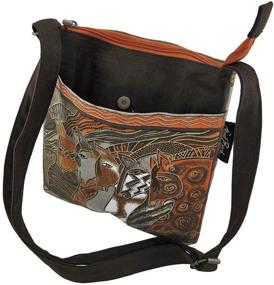 img 1 attached to 👜 Stunning Laurel Burch Crossbody Bag: Moroccan Mares Design – 10 by 10-Inch