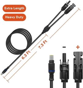 img 2 attached to 7.3Ft Heavy Duty Solar Panel to DC 8mm Adapter Cable: Waterproof Connection Kit for AIMTOM Rebel, GZ, Explorer & More