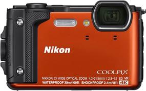 img 4 attached to 📷 Nikon W300 Orange Waterproof Underwater Digital Camera with TFT LCD Screen, 3 inches (26524)