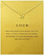 stylish anchor necklace with compass pendant: perfect good luck gift for friendship, comes with message card logo