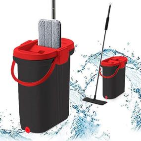 img 3 attached to 🧹 Simpli-Magic Professional Mop in Black/Red