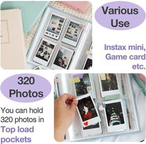 img 2 attached to 📸 B FANCY Mini Polaroid Photo Album with 160 Pockets - Photo Picture Book for Children, Infants, Family - Kpop Photocard Holder Book in Mint Color
