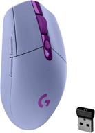 💜 logitech g305 lightspeed wireless gaming mouse - lilac: hero 12k sensor, 12,000 dpi, lightweight, 6 programmable buttons, long battery life, on-board memory | pc/mac логотип