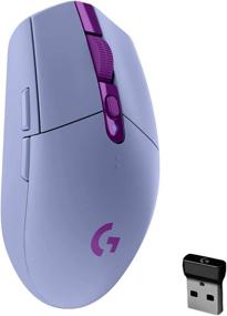 img 4 attached to 💜 Logitech G305 LIGHTSPEED Wireless Gaming Mouse - Lilac: Hero 12K Sensor, 12,000 DPI, Lightweight, 6 Programmable Buttons, Long Battery Life, On-Board Memory | PC/Mac