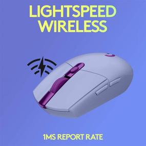 img 2 attached to 💜 Logitech G305 LIGHTSPEED Wireless Gaming Mouse - Lilac: Hero 12K Sensor, 12,000 DPI, Lightweight, 6 Programmable Buttons, Long Battery Life, On-Board Memory | PC/Mac
