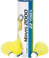 🏸 yonex mavis 2000 yellow nylon tournament shuttle - 1/2 dozen логотип