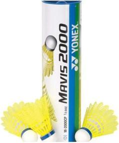 img 1 attached to 🏸 YONEX Mavis 2000 Yellow Nylon Tournament Shuttle - 1/2 Dozen