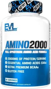 img 4 attached to 💪 Evlution Nutrition Amino 2000 Tablets: Fuel Performance, Recovery, and Muscle Building with 2 Grams of Essential Amino Acids | Keto-Friendly, No Sugar, No Stimulants | 30 Servings
