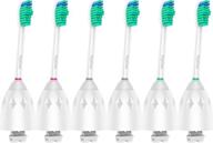 🪥 6-pack brightdeal replacement brush heads | compatible with philips sonicare toothbrush essence xtreme elite and advance hx7022/66 logo