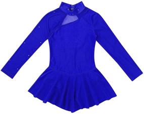 img 2 attached to 👗 Moily Girls' Clothing and Active Skating Gymnastics Skirted Leotard