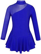 👗 moily girls' clothing and active skating gymnastics skirted leotard logo