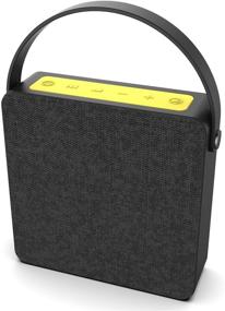 img 4 attached to 🔊 PUNKBOX Portable Wireless Bluetooth Speaker | Dual HD Speakers with Enhanced Bass, AUX Input | Rechargeable Speakerphone for iPhone/Android [Black] - Loud, Powerful, and Noise Cancellation Mic